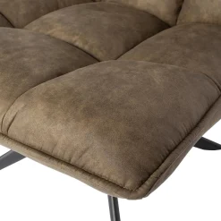 Sale WOOOD Jouke draaifauteuil leerlook Groen