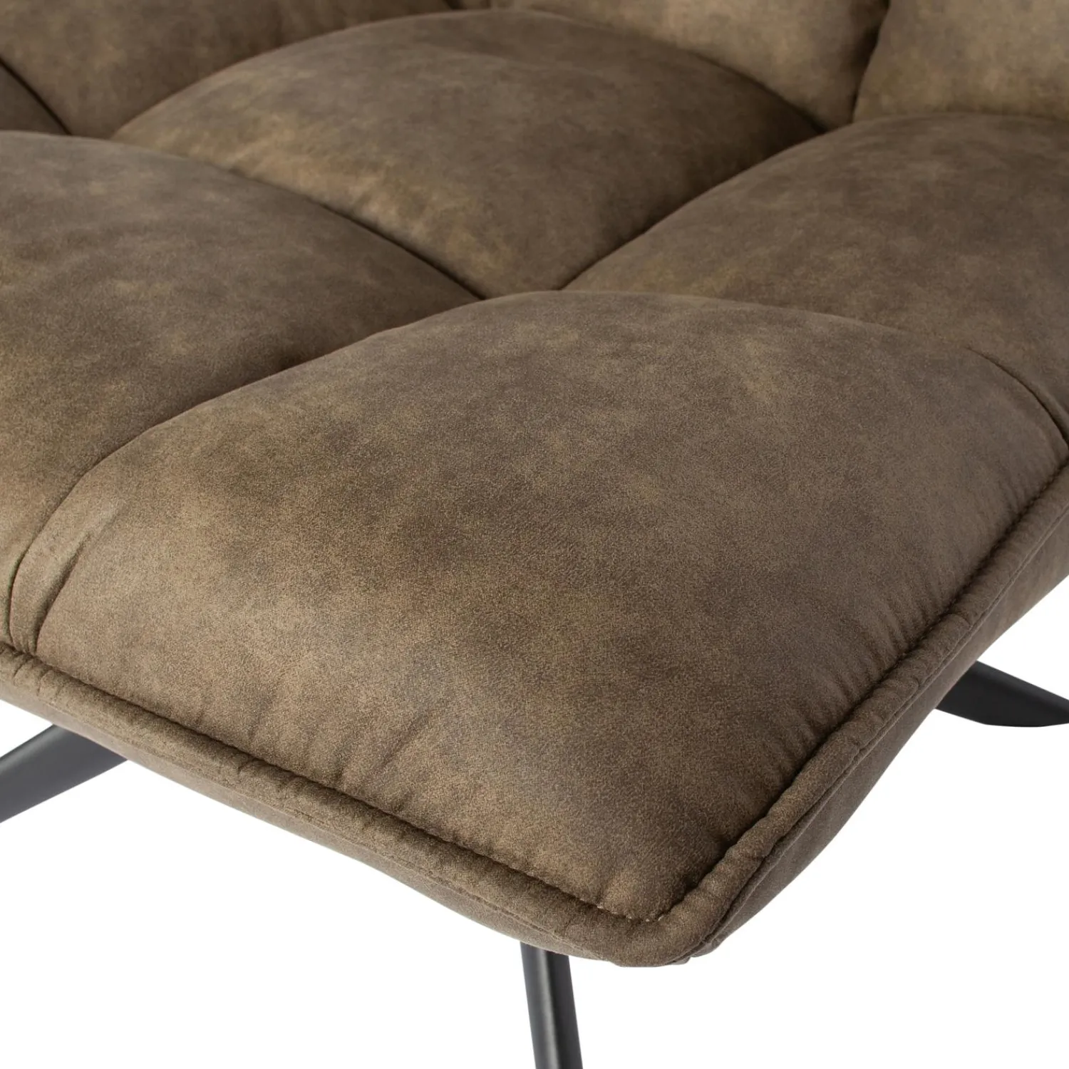 Sale WOOOD Jouke draaifauteuil leerlook Groen