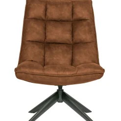 Sale WOOOD Jouke draaifauteuil leerlook Cognac