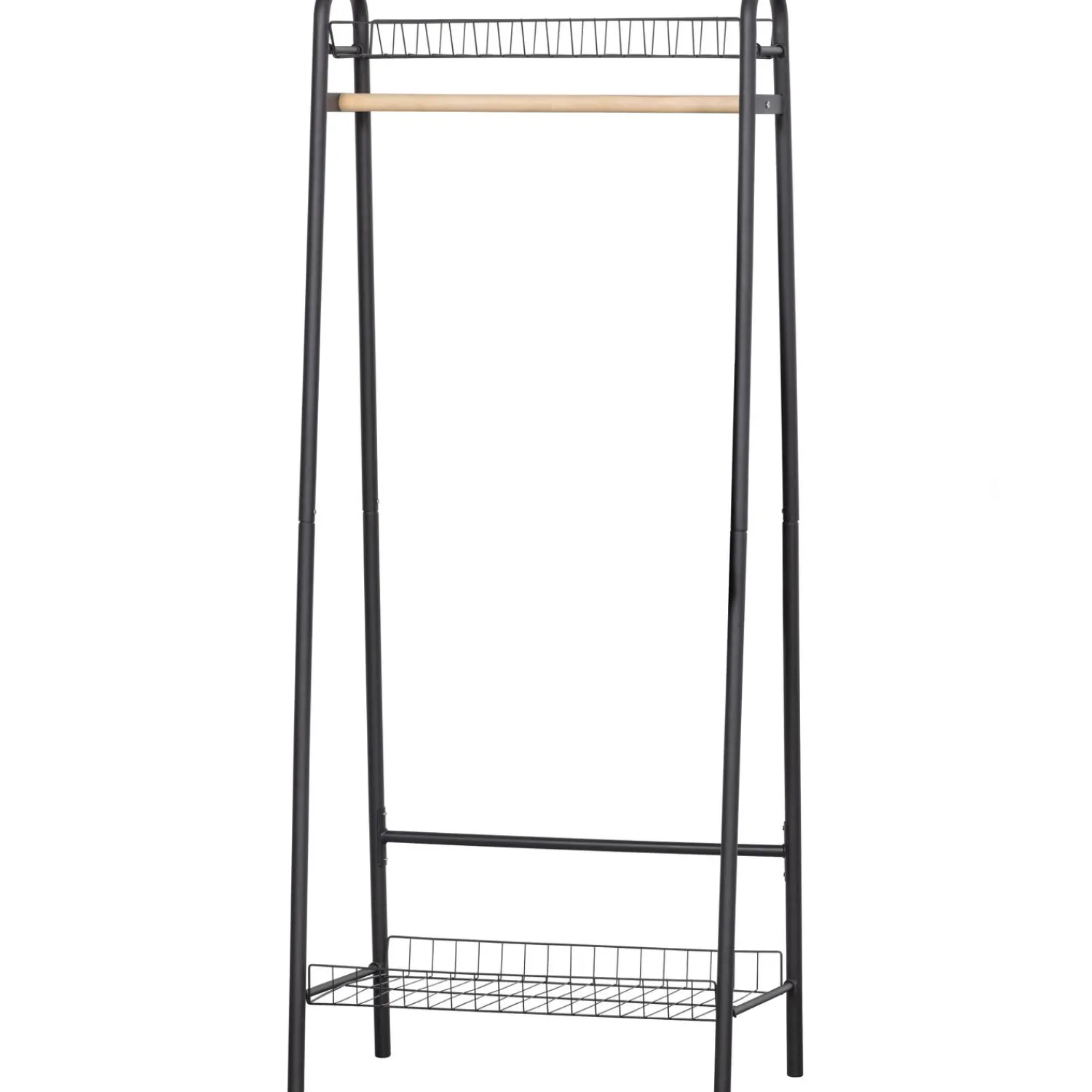 WOOOD Jovi kledingrek metaal zwart