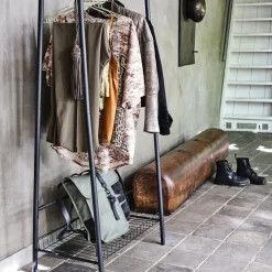 WOOOD Jovi kledingrek metaal zwart