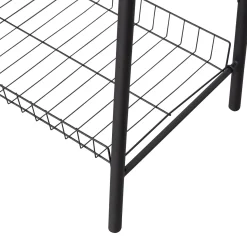 WOOOD Jovi kledingrek metaal zwart