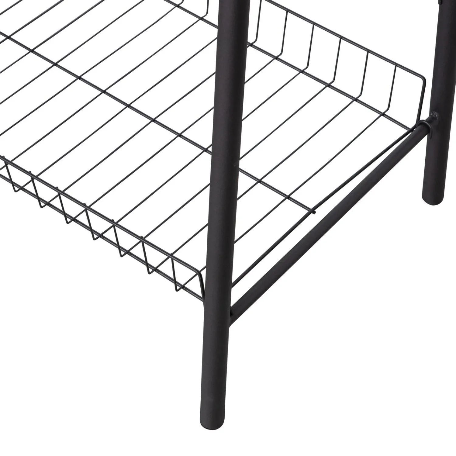 WOOOD Jovi kledingrek metaal zwart