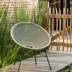New WOOOD Kazoun tuin loungestoel wicker Groen