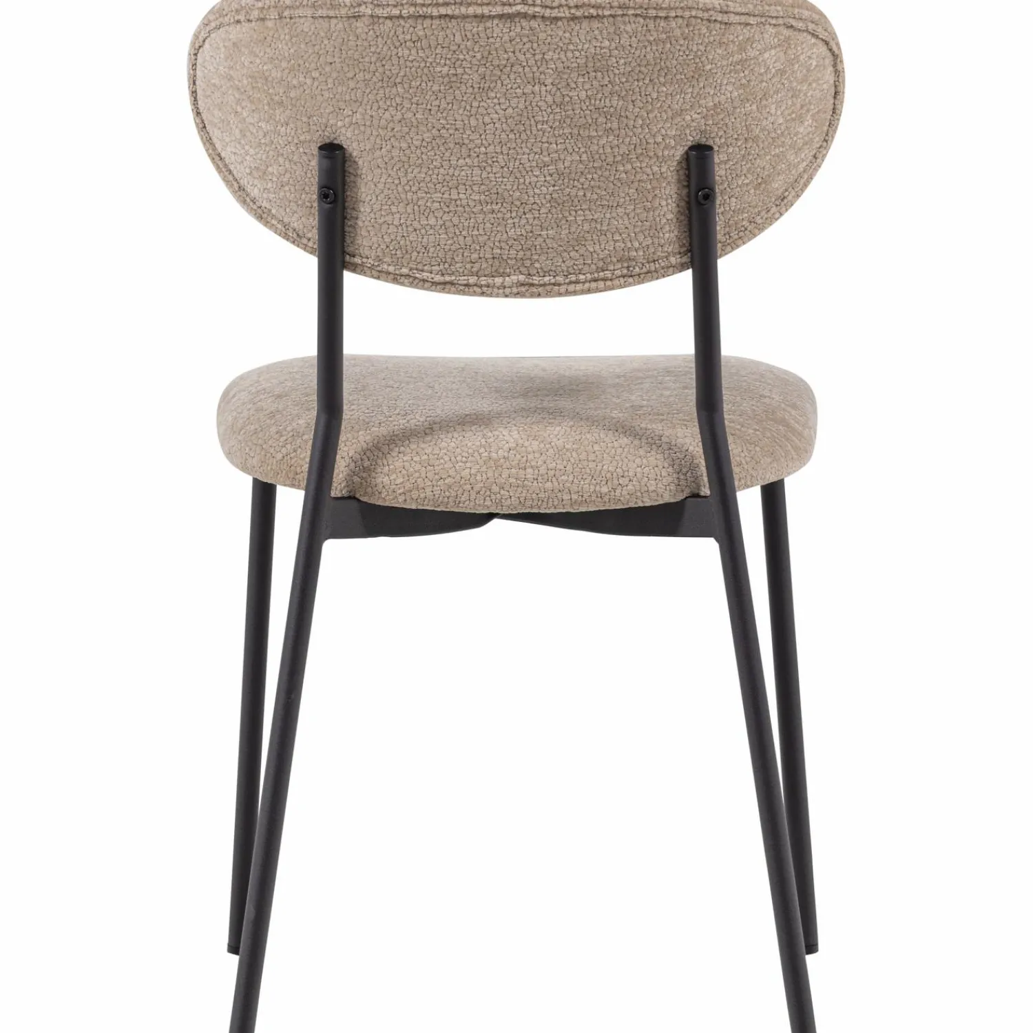 Clearance WOOOD Kjeld eetkamerstoel chenille structuur Naturel