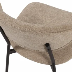 Clearance WOOOD Kjeld eetkamerstoel chenille structuur Naturel