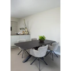 New WOOOD Kruisvorm poot metaal zwart