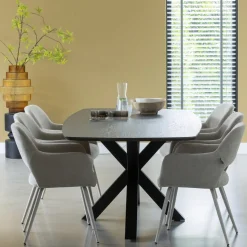 New WOOOD Kruisvorm poot metaal zwart