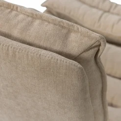 Clearance WOOOD Kube draaifauteuil met hocker Naturel