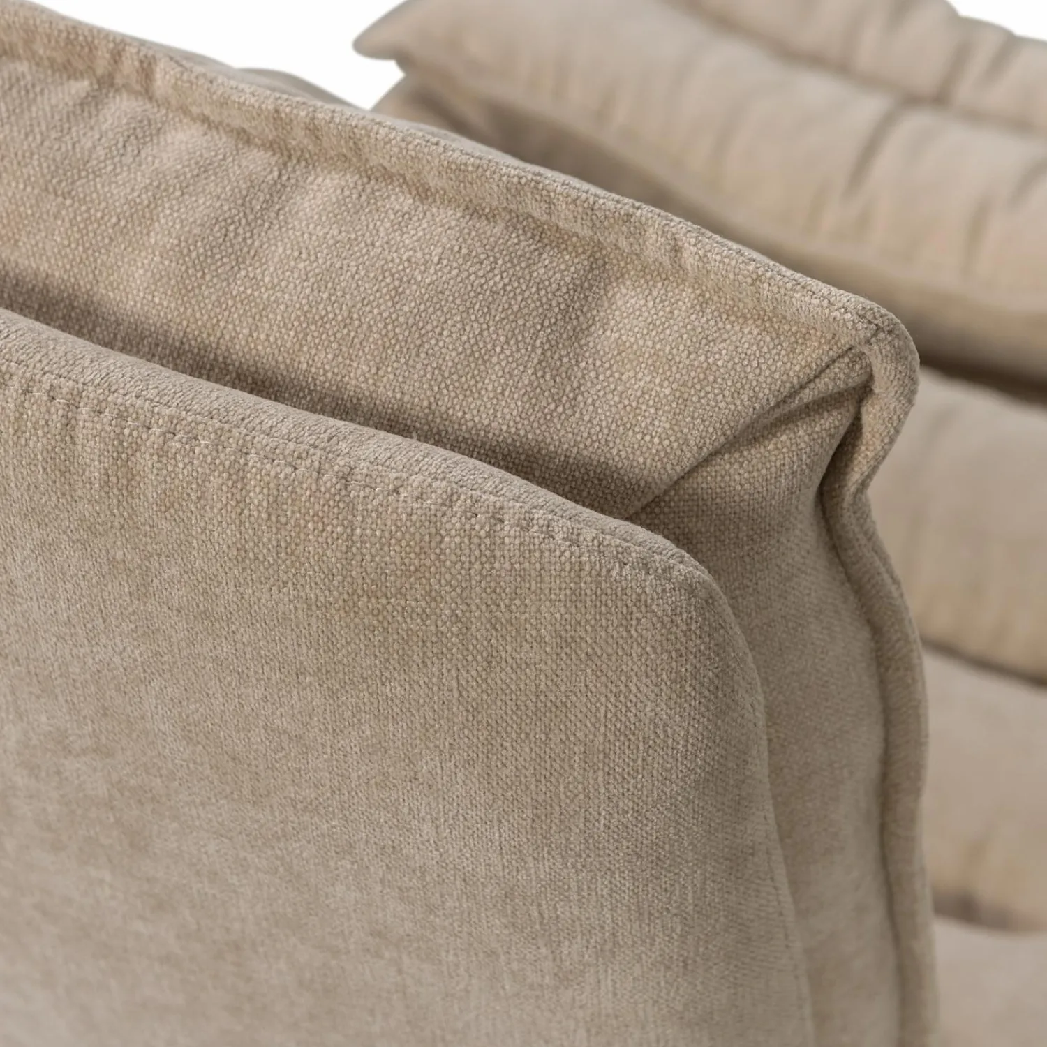 Clearance WOOOD Kube draaifauteuil met hocker Naturel