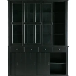 Clearance WOOOD Lagos buffetkast grenen Diepzwart