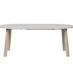 Online WOOOD Lange Jan uitschuifbare eettafel rond eiken Sydney