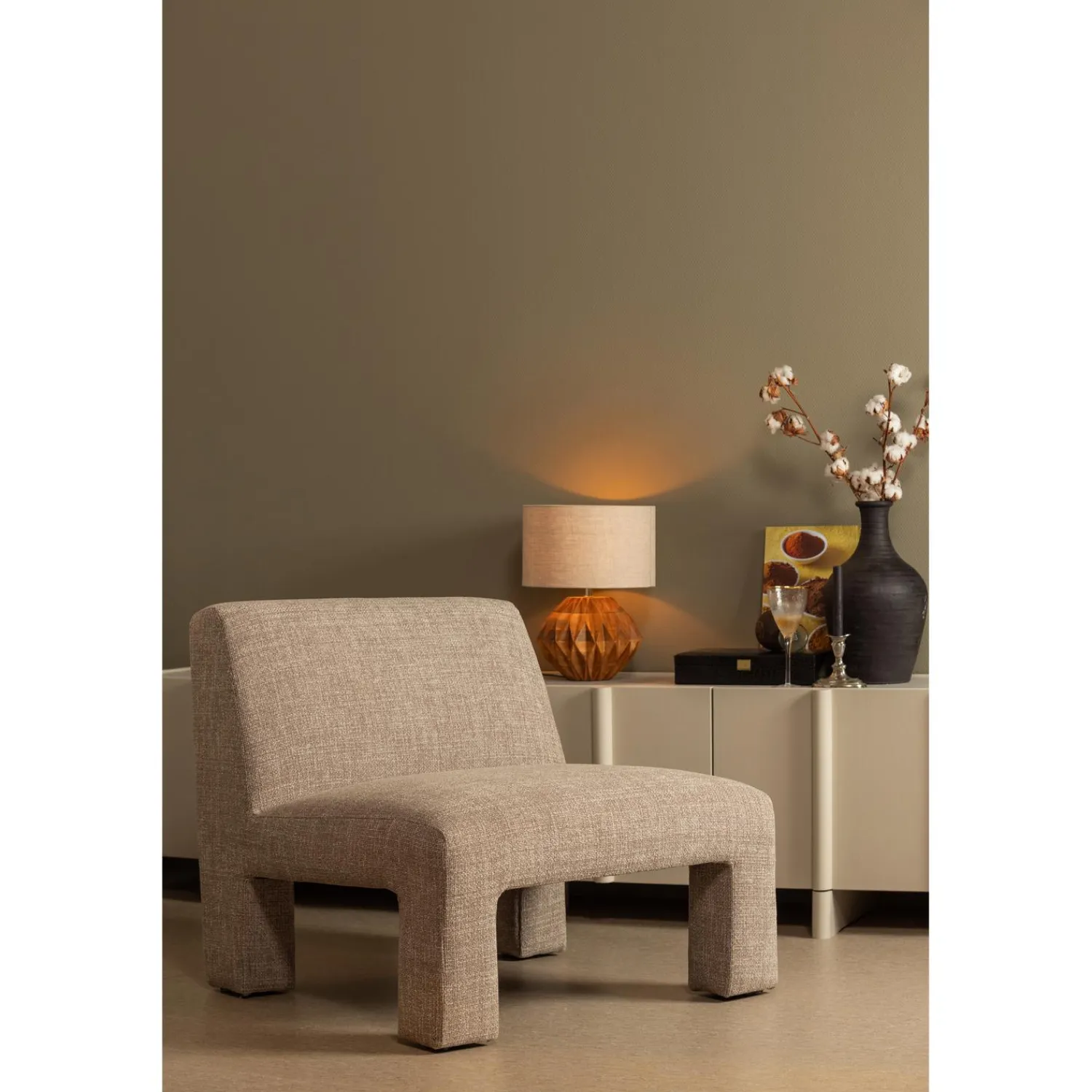 Hot WOOOD Lavid fauteuil Naturel