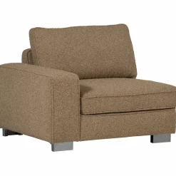 New WOOOD Lazy 1-zits element met arm links bouclé Bruin