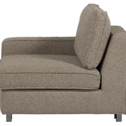 Hot WOOOD Lazy 1-zits element met arm links bouclé Zand