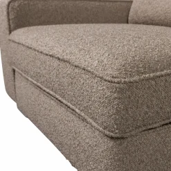 Hot WOOOD Lazy 1-zits element met arm links bouclé Zand