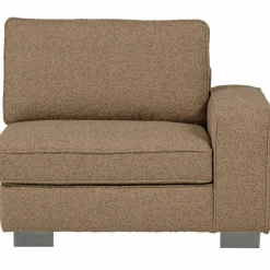 Best WOOOD Lazy 1-zits element met arm rechts bouclé Bruin