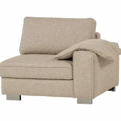 Discount WOOOD Lazy 1-zits element met arm rechts bouclé Naturel