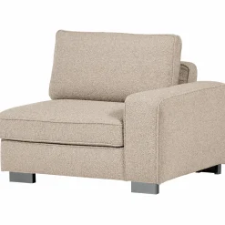 Discount WOOOD Lazy 1-zits element met arm rechts bouclé Naturel