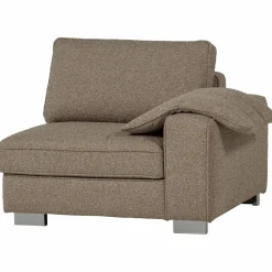 Online WOOOD Lazy 1-zits element met arm rechts bouclé Zand