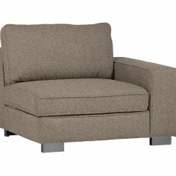 Online WOOOD Lazy 1-zits element met arm rechts bouclé Zand