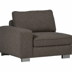 Clearance WOOOD Lazy 1-zits element met arm links bouclé Antraciet