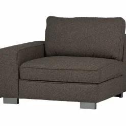 Clearance WOOOD Lazy 1-zits element met arm links bouclé Antraciet