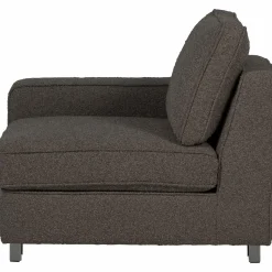 Clearance WOOOD Lazy 1-zits element met arm links bouclé Antraciet