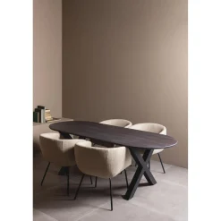 Outlet WOOOD Leon eetkamerstoel Naturel melange