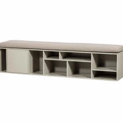 WOOOD Letterba(n)k XL bankje grenen dust incl. zitkussen