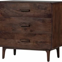 Outlet WOOOD Liya ladekast mango hout donkerbruin