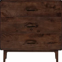 Outlet WOOOD Liya ladekast mango hout donkerbruin