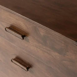 Outlet WOOOD Liya ladekast mango hout donkerbruin