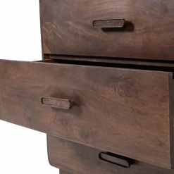 Outlet WOOOD Liya ladekast mango hout donkerbruin