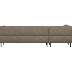 New WOOOD Lloyd hoekbank links grof geweven Donkerbruin melange