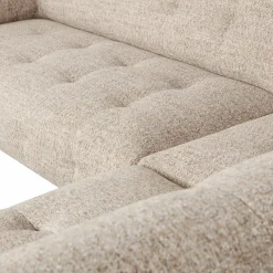 Hot WOOOD Lloyd hoekbank rechts grof geweven Naturel melange