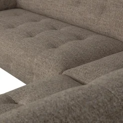 Discount WOOOD Lloyd hoekbank rechts grof geweven Donkerbruin melange