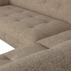 WOOOD Lloyd hoekbank rechts grof geweven Bruin melange