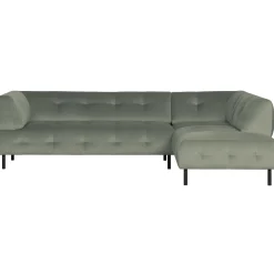 WOOOD Lloyd hoekbank rechts velvet Waterplant