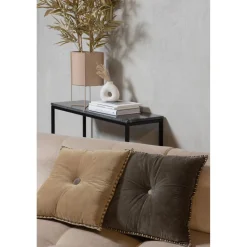 Outlet WOOOD Lloyd hoekbank rechts velvet Zeezout