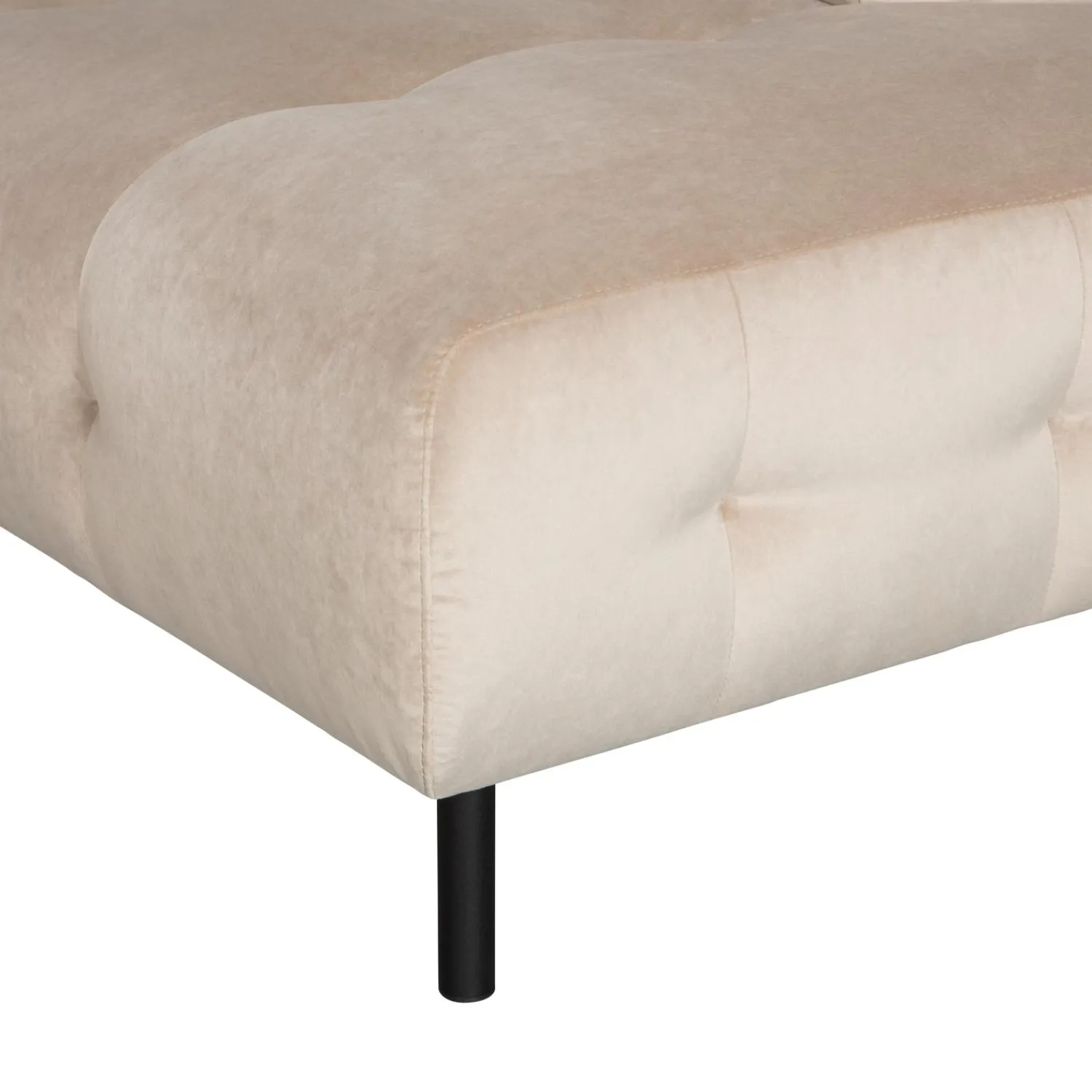 Outlet WOOOD Lloyd hoekbank rechts velvet Zeezout