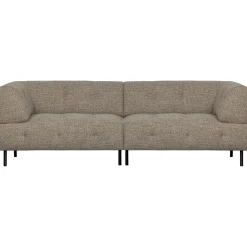 Sale WOOOD Lloyd 4-zits bank grof geweven Bruin melange