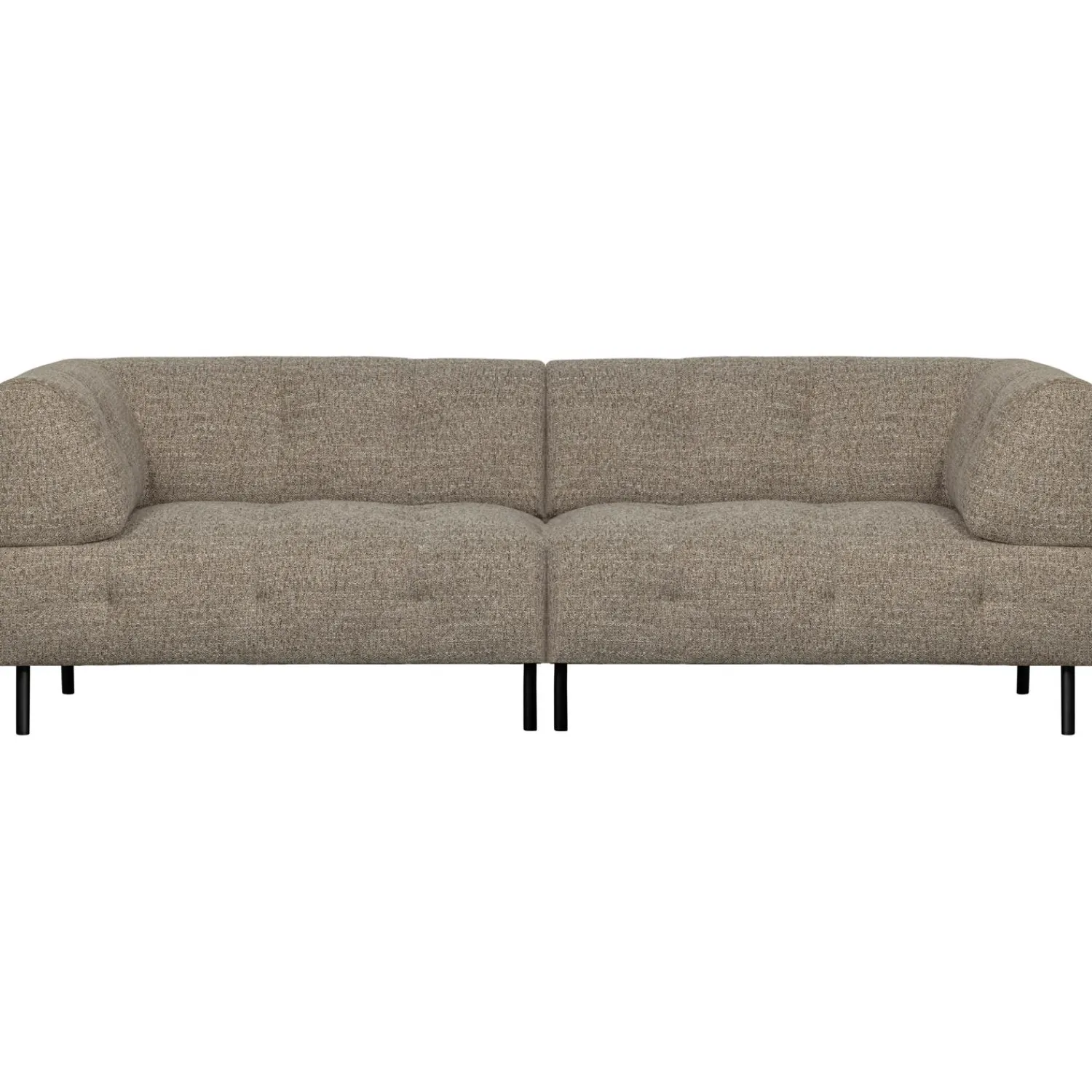 Sale WOOOD Lloyd 4-zits bank grof geweven Bruin melange