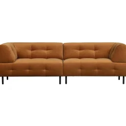 Best WOOOD Lloyd 4-zits bank velvet Kaneel