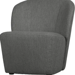Online WOOOD Lofty fauteuil bouclé Staalgrijs