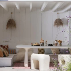 WOOOD Loggia eettafel vezelversterkte polymeer naturel 240x100 cm