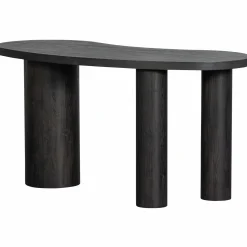 Hot WOOOD Maan organisch sidetable/bureau mdf donkerbruin