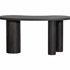 Hot WOOOD Maan organisch sidetable/bureau mdf donkerbruin