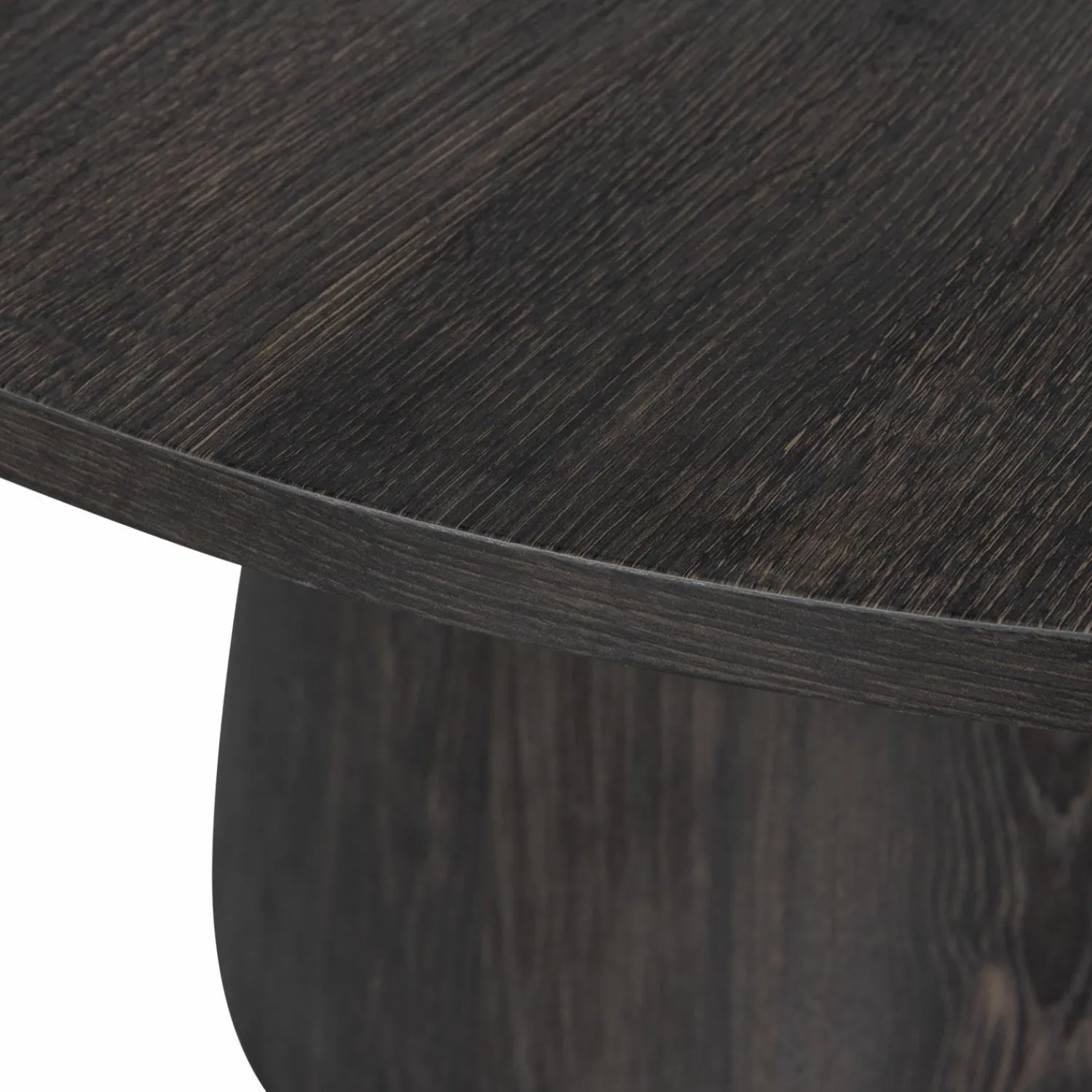 Outlet WOOOD Maan salontafel mdf donkerbruin 45xø60 cm