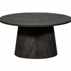 Discount WOOOD Maan salontafel mdf donkerbruin 40xø80 cm